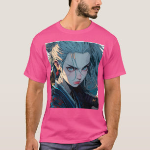 Samurai Anime Girl T-shirt