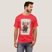 Samurai Aolotl Japanese Art Anime Funny Gifts Men  T-shirt (Voorkant volledig)