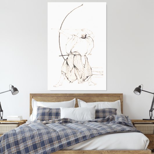 Samurai Archer Canvas Afdruk (Insitu (Slaapkamer))