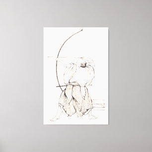 Samurai Archer Canvas Afdruk