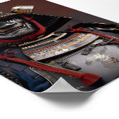 Samurai Armor Artwork Poster Wall Art Kaarten afdr (Hoek)