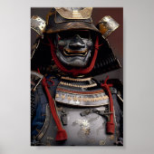 Samurai Armor Artwork Poster Wall Art Kaarten afdr (Voorkant)