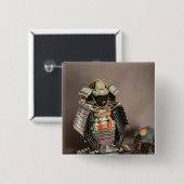 Samurai Armor, Muromachi Period c.1384 Vierkante Button 5,1 Cm (Voorkant /achterkant)