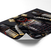 Samurai armor Poster Kaart digitale Drukwand (Hoek)