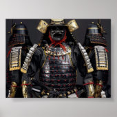 Samurai armor Poster Kaart digitale Drukwand (Voorkant)