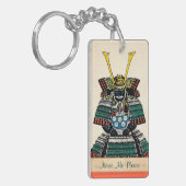 Samurai Armor Schuingyoroi japans klassiek tattoo Sleutelhanger (Voorkant Links)