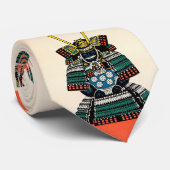 Samurai Armor Schuingyoroi japans klassiek tattoo Stropdas (Opgerold)