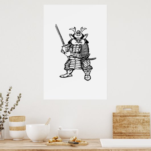 SAMURAI ART POSTER (Keuken)