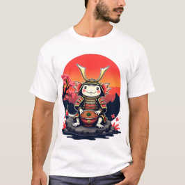 Samurai Axolotl met Ramen Bowl T-shirt