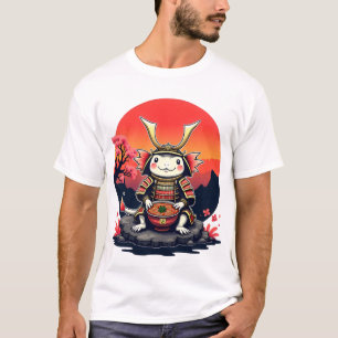 Samurai Axolotl met Ramen Bowl T-shirt
