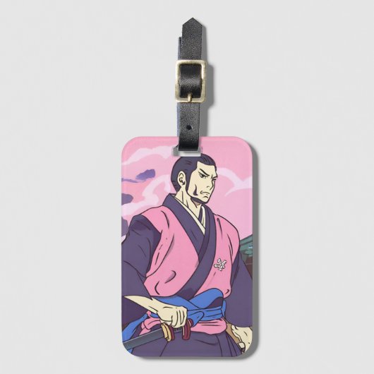 samurai bagagelabel (Voorkant (verticaal))