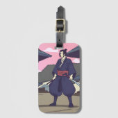 samurai bagagelabel (Voorkant (verticaal))