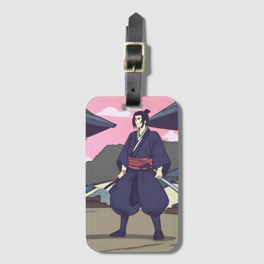 samurai bagagelabel (Voorkant (verticaal))