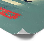 Samurai Bamboo Print Japanese Nature Art (Blue (Hoek)