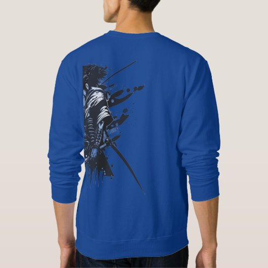 Samurai Basic Sweatshirt – Japanese Kanji 侍 Warrio (Achterkant)