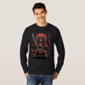 Samurai Bear Long Sleeve T-Shirt (Voorkant volledig)