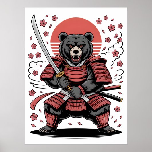 Samurai Bear Poster (Voorkant)