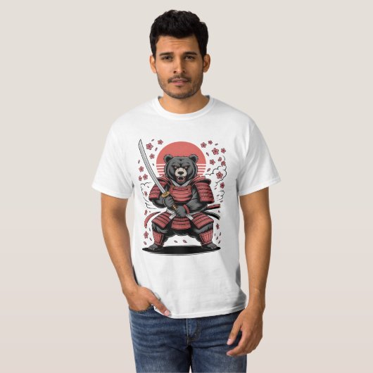 Samurai Bear T-Shirt (Voorkant volledig)