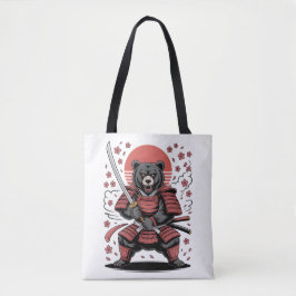 Samurai Bear Tote Bag