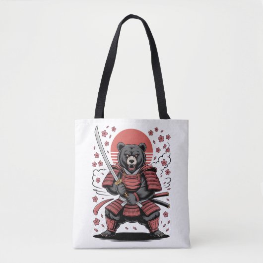 Samurai Bear Tote Bag (Voorkant)