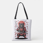 Samurai Bear Tote Bag (Achterkant)