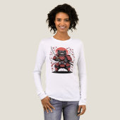 Samurai Bear  Tri-blend Long Sleeve Shirt (Voorkant)
