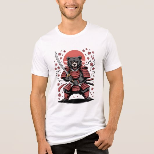 Samurai Bear Tri-Blend Shirt (Voorkant)