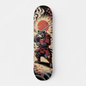 Samurai Bear warrior Skateboard (Voorkant)