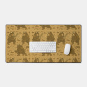 Samurai Bear with Game Controller Bureaumat (Keyboard & Muis)