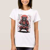 Samurai Bear  Womens Basic T-Shirt (Voorkant)