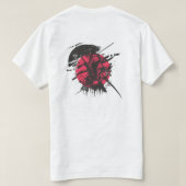 Samurai bedrukte T-shirt (Design achterkant)