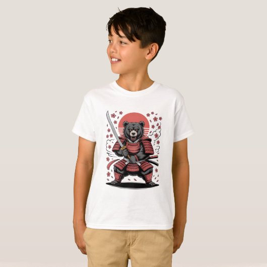 Samurai Beer Kids Basic T-shirt (Voorkant volledig)