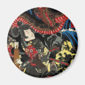 SAMURAI BESTRIJDT GIANT SNAKE TOAD MAGNEET (Voorkant)