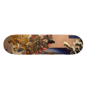 Samurai bestrijdt het bestuur van Tiger Persoonlijk Skateboard