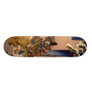 Samurai bestrijdt het bestuur van Tiger Persoonlijk Skateboard