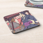 samurai bier onderzetter (Linkerzijde)