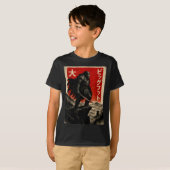 Samurai Bigfoot Graphic Tee Japanese Vintage  T-shirt (Voorkant volledig)