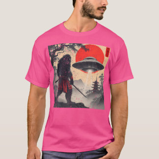 Samurai Bigfoot Japans Ufo  Graphic Ukiyo T-shirt