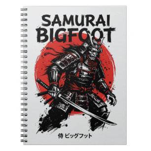 Samurai Bigfoot: Japanse krijger Sasquatch-kunst Notitieboek