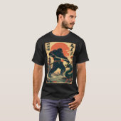 Samurai Bigfoot vs. Dragon - Mythische Showdown Ar T-shirt (Voorkant volledig)