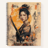 Samurai Bloom: Spiraal Notitieboek (Voorkant)