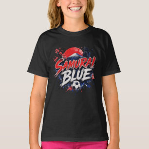 Samurai Blue - Japan Voetbalcultuur T-shirt