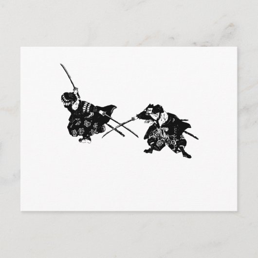 samurai briefkaart (Voorkant)