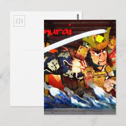 SAMURAI BRIEFKAART (Voorkant / Achterkant)