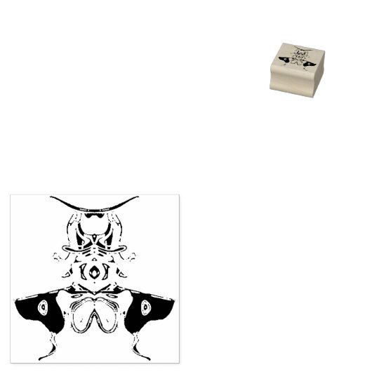 Samurai bug rubberstempel (Gestempeld)