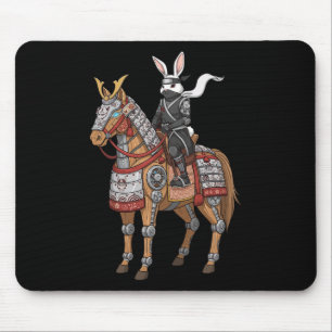 Samurai Bunny Ninja Konijn Cyber Paard Japanse Ar Muismat