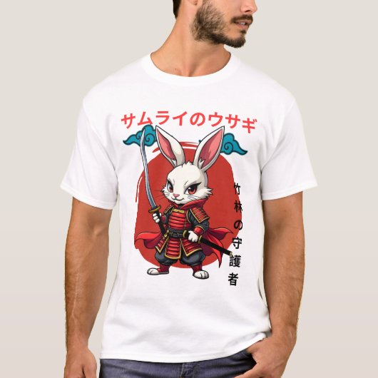 Samurai Bunny - The Warrior of the Rising Sun T-shirt (Voorkant)