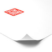 Samurai Bushido Code Kanji Jin Reighteness Poster (Hoek)