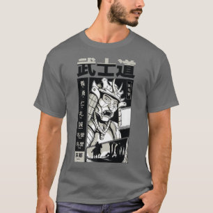 Samurai Bushido Comic Book Japans Style Illustra T-shirt