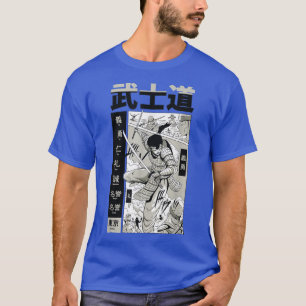 Samurai Bushido Japanse Warrior Knight Cartoon en T-shirt